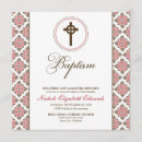 Recherche de damassé rouge invitations Marron