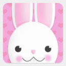 Recherche de visage de lapin autocollants Illustration
