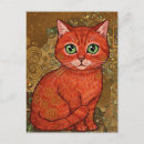 Recherche de peintures klimt cartes postales Chat