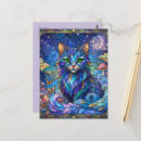 Suche nach grüne katze postkarten Blau
