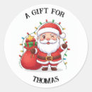 Recherche de père noël autocollants Cadeau de noël