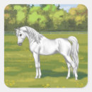 Recherche de le cheval arabe autocollants Animaux