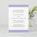 Recherche de lavande mariage invitations Élégant