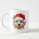 Recherche de noël golden retriever tasses Doré