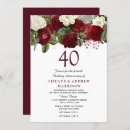 Suche nach 40 hochzeitstag einladungen Rot