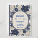 Recherche de bleu royal gris argenté invitations Minuit été fleuris bohème