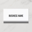 Recherche de simplicité cartes visite Rayures