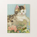Suche nach rosa katze puzzle Blume