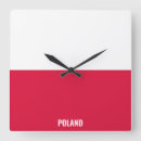 Recherche de pologne horloges Drapeau
