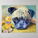 Suche nach mops hund poster Malerei