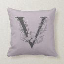 Recherche de initiales v coussins Élégant