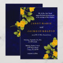 Recherche de jaune et bleu mariage invitations Classe