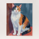 Recherche de peinture de chat puzzles Aquarelle