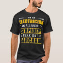 Recherche de electrician tshirts Funny