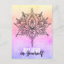 Recherche de mandala arc en ciel cartes postales Yoga