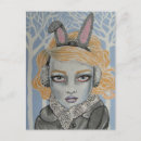 Recherche de lapin neige cartes postales Bleu