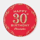 Recherche de trente magnets Fête d'anniversaire