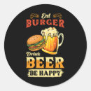 Recherche de hamburger drôle autocollants Nourriture