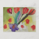 Recherche de fleurs de tulipe cartes postales Rouge