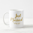 Recherche de juste marié tasses Bride