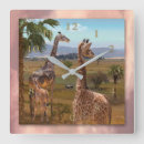 Recherche de girafe africaine horloges Animaux africains
