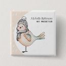 Recherche de moineau badges Aquarelle