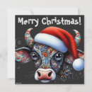 Recherche de vache noël cartes Saisonnier