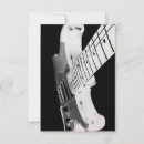 Recherche de guitare noire vœux cartes Noir et blanc