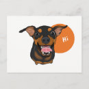 Recherche de pinscher miniature cartes postales Pour chien