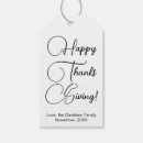 Recherche de thanksgiving étiquettes cadeau Famille
