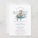 Recherche de blue teddy bears baby shower invitations Capricieux
