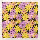 Recherche de marguerite gerbera dessous de verres Coloré