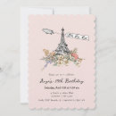 Recherche de parisien anniversaire invitations Rose