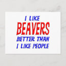 Recherche de castor drôle cartes postales Castors