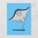 Recherche de raie cartes postales Vie marine