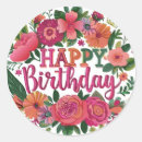 Recherche de lettrage coloré autocollants Anniversaire heureux