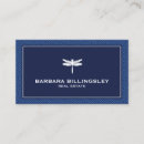 Recherche de libellule bleue cartes visite Moderne