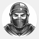 Recherche de samouraïs autocollants Masque