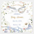Recherche de stork autocollants Baby shower de cigogne