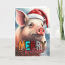 Recherche de porc noël cartes Enfants