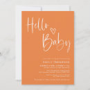 Recherche de orange blanc invitations Simple
