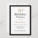 Recherche de 11x16 50ans anniversaire invitations Élégant