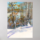 Recherche de watercolor forest posters Winter