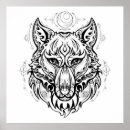 Recherche de loup tribal posters Animal