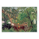 Recherche de singes de rousseau de henri cartes postales Tropical