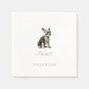 Suche nach boston terrier schmuck Hochzeitsnapkins