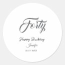 Recherche de 20 autocollants Calligraphie typographie élégante
