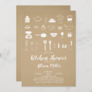 Recherche de kitchen bridal shower invitations Stock de la cuisine