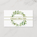 Suche nach olivenöl visitenkarten Olivegrün