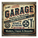 Suche nach garagen poster Retro garage